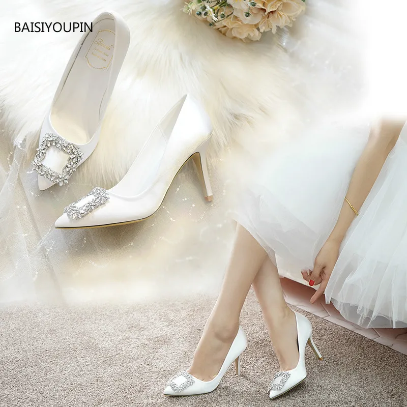 

Plus Size 41 42 43 Women Pumps Shoes Wedding Fashion Party Female Shoes Pointed Toe Four Seasons Office Party 7cm/9cm High Heels