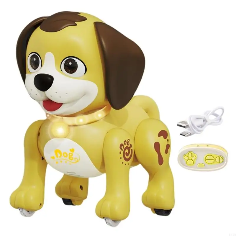 Remote Control Toy Electric Walking Pet Toy with Music Light Kids Favor Gift E65D