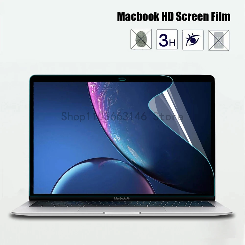 

Screen Protector for MacBook All Models Air 13 M1 M2 Pro 13 14 15 16 Touch Bar Max Cover HD Film Soft Guard Accessories