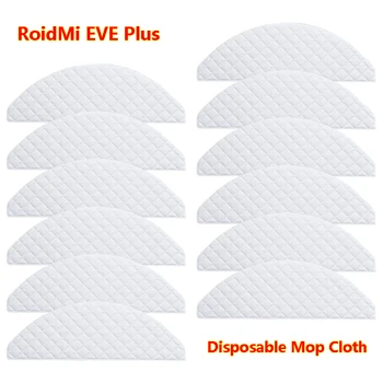 RoidMi EVE 플러스 로봇 진공 청소기용 일회용 걸레 천 액세서리, 깨끗한 천 교체 걸레, 예비 부품