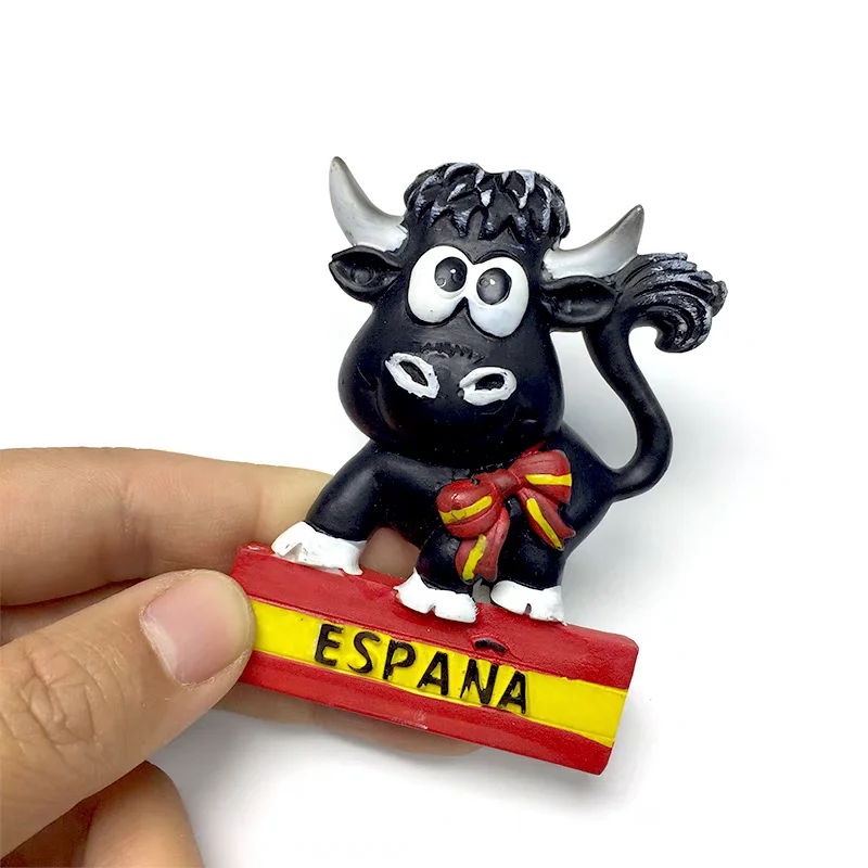 Europe Spain Bilbao Girona Figueres Granada Benidorm Magnetic Refrigerator Sticker Collection Fridge Magnets
