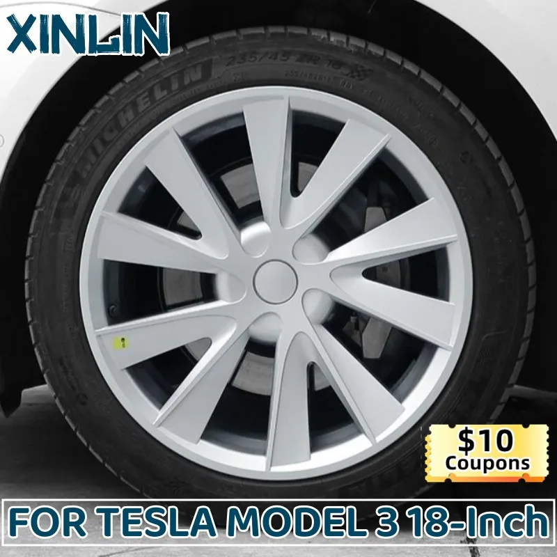 

18Inch Wheel Cap Performance Wheel Hubcap Automobile Replacemen Wheel Cap Full Rim Cover For Tesla model 3 2018-2023 Accessories