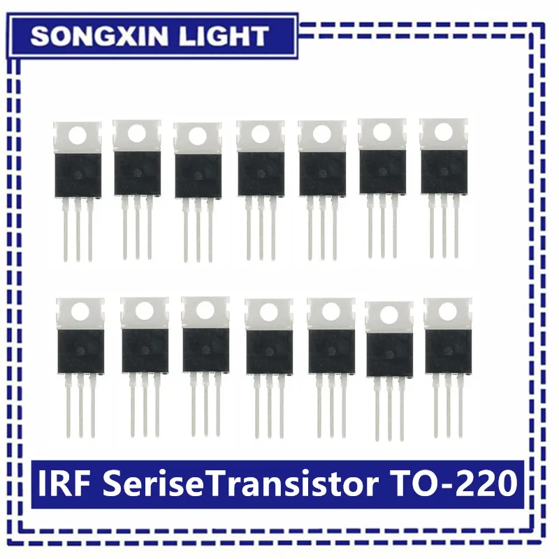 SAMIROB 10PCS IRF510 IRF520 IRF530 IRF540 IRF630 IRF640 IRF730 IRF740 IRF830 IRF840 Spannungsregelmodul