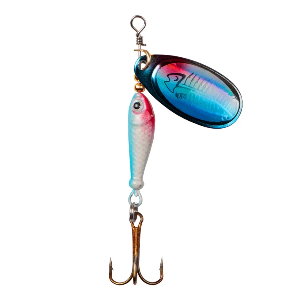 7Cm Fishing Spinner Bait 9G Rotating Spoon Lure Metal Esche Artificiali Fish Wobbler Winter Ice Fishing Jig Pike Bass Lure Tackle