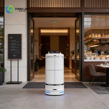Robot Interattivo Intelligente per Ufficio e Hotel con Navigazione Automatica, Accoglienza, Consegna Pacchi e Cibo, Servizi Personalizzati per Camere Ospiti