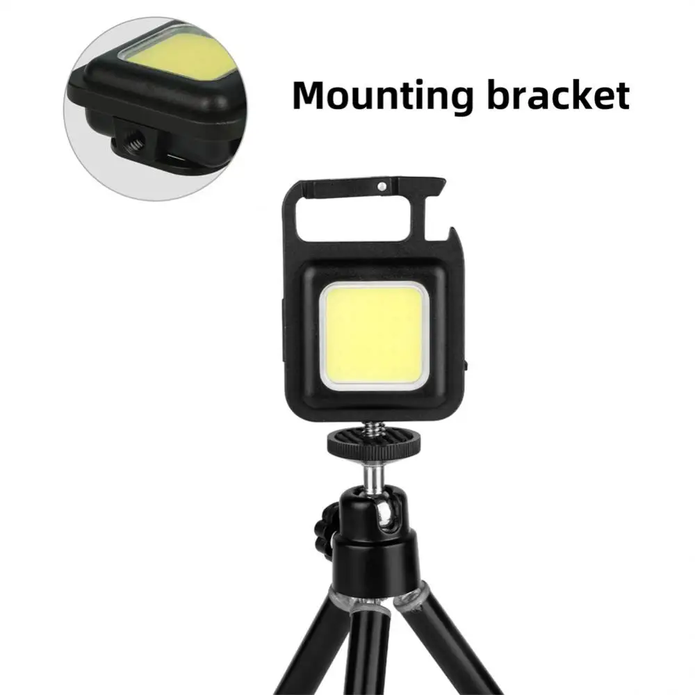 Mini LED 500mAh Flashlight USB Rechargeable for Outdoor Camping