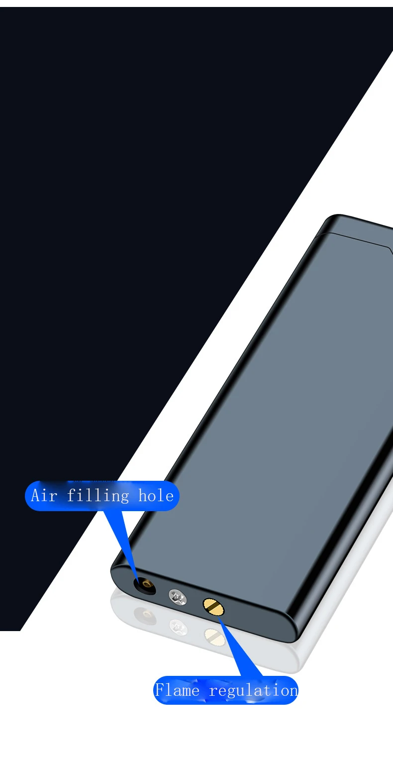 Personality Portable Metal Slender Wheel Lighter Butane Gas Open Flame Lighter Mini Cigarette Lighter Gadget Men's Gift 2025 New