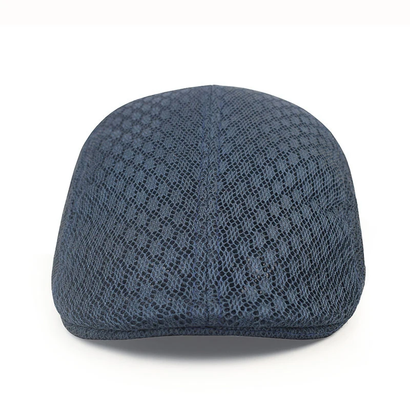 Mesh Hat Men newsboy hat newsboy cap breathable hat beret hat Newsboy Flat Cap Simple Plain Color Mesh Cap Breathable Summer Hunting Driver Golf Beret Hat