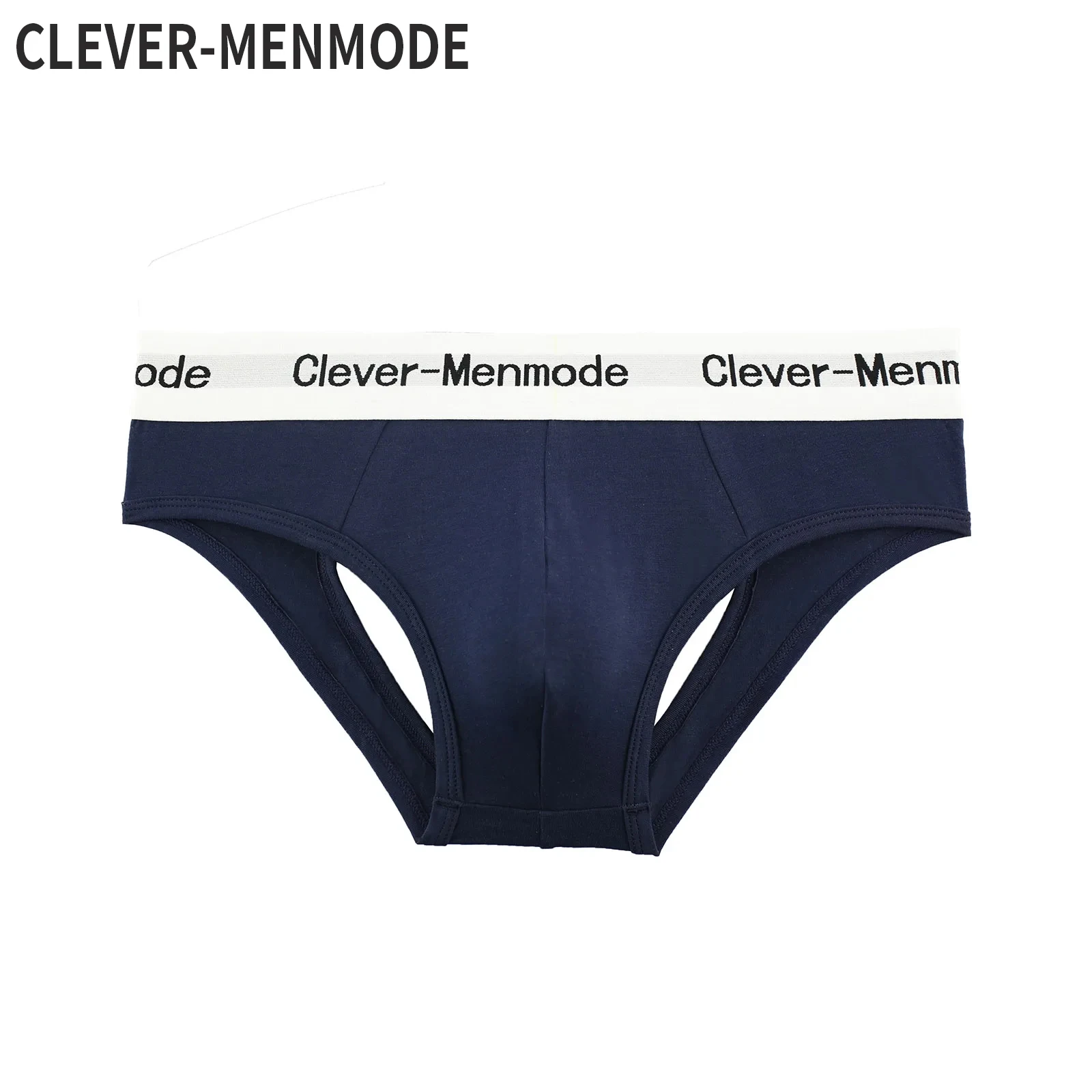 

CLEVER-MENMODE Cotton Sexy Underwear Men Briefs Open Butt Underpants Backless Lingerie Penis Pouch Buttocks Panties Jockstrap