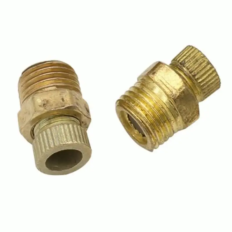 Valvola aria auto, 2 pezzi 1/8 NPT MPT valvola di riempimento del serbatoio del compressore d'aria in ottone