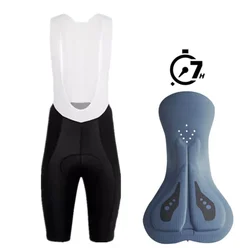 Men's Durable Cycling Shorts with Double Arrow Cushion - XXXL (White shoulder strap)