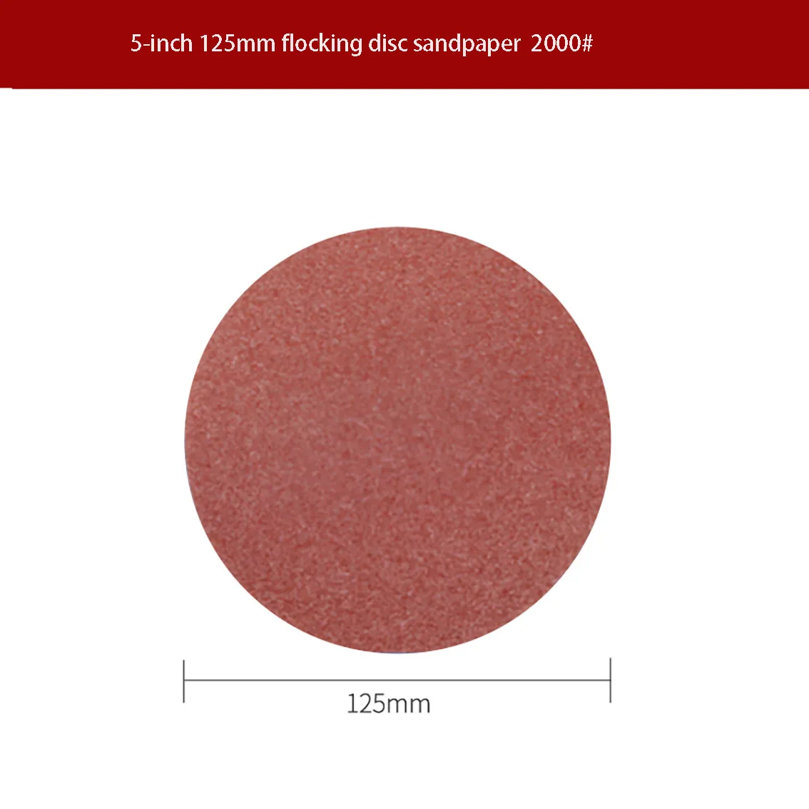 

5-inch Flocking Disc Sand 125mm Flocking Self-adhesive Sandpaper Plastic Jade Polishing Car Mirror Polishing 4000-10000mu
