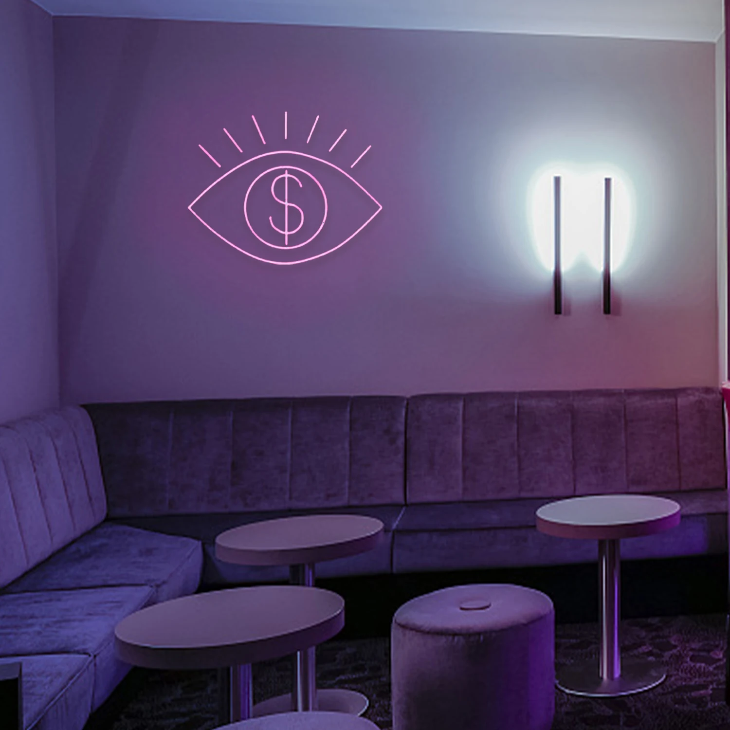 Description Picture 6 of itemEyes Full Of Money Neon Sign Personality Design Home Ooffice Game Room Bar Club Bedroom Gift Holiday Decoration Ambient Lighting