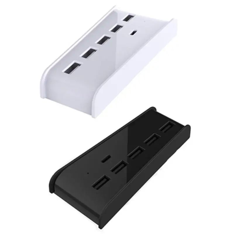 A01E-허브 6 in 1 USB 스플리터 확장 허브 어댑터 (5개의 USB A 포트 + 1개의 USB C 포트 포함) 플레이스테이션 5용 초고속 USB 어댑터