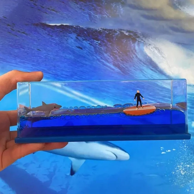 Bateau flottant insubmersible dans une boîte, décorations de décompression,  croisière, soleil, eau, bouteille de dérive, artisanat 3D - AliExpress