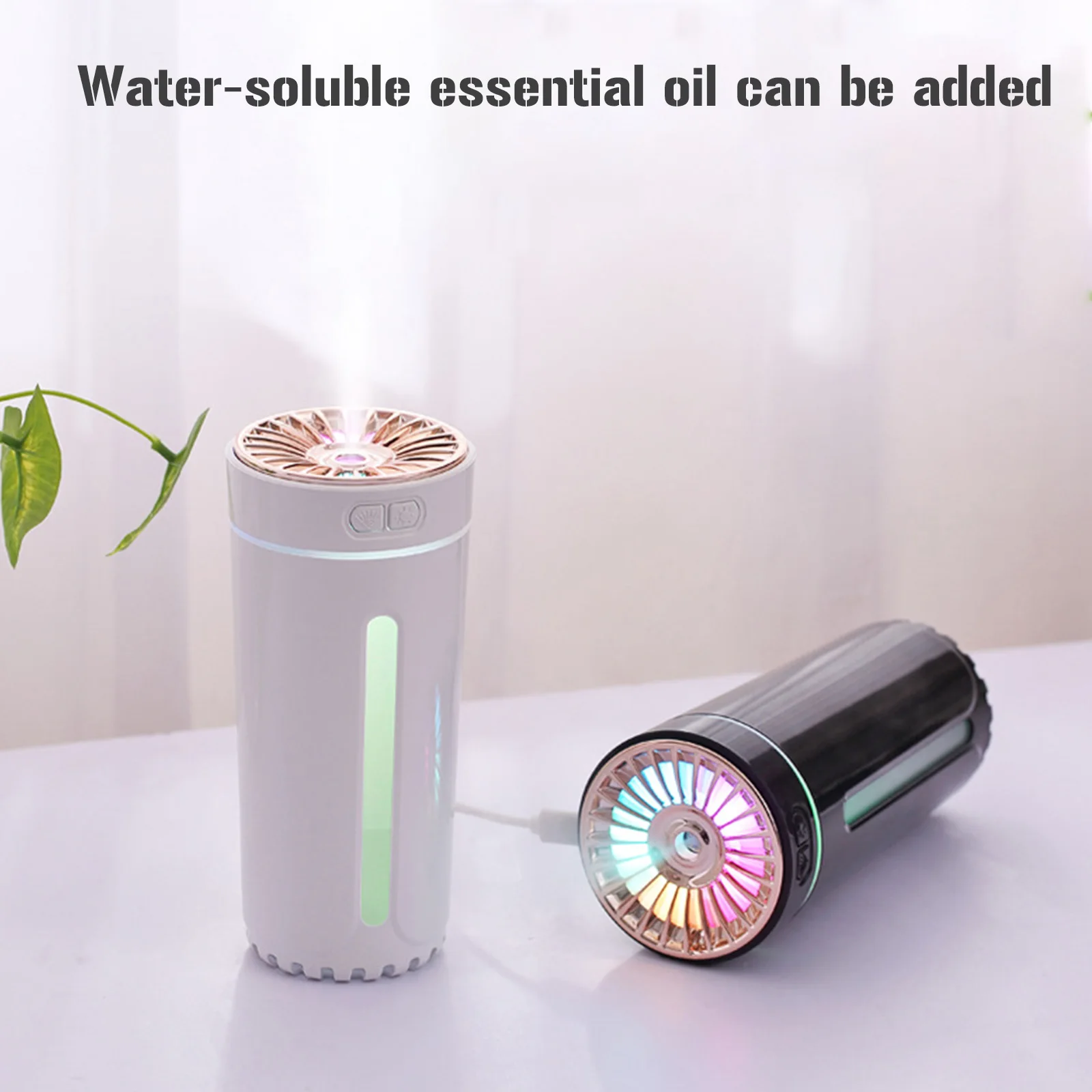New Wireless Car Air Humidifier Colorful Night Light Portable 300ml USB Diffuser Mist Maker Car Fragrance Humidifier Light