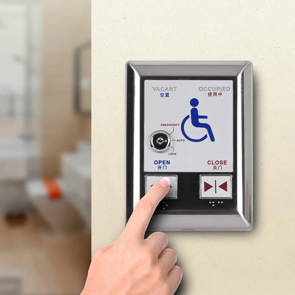 Auto-door Switch Sensor For Washroom Restroom Disabled Handicapped Person