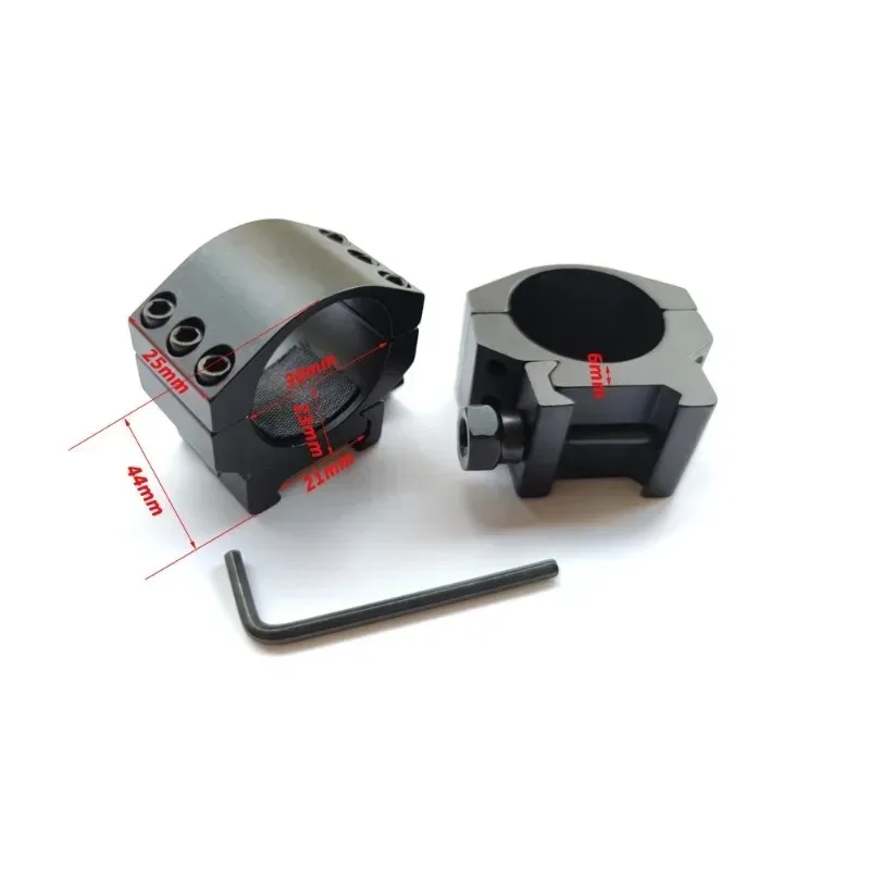 30mm 2PCS/SET Tacitcal Scope Wide Ring Mount Picatinny Rail Base Rifle Hunting Flashlight Holder High Medium Low Airsfot Wargame