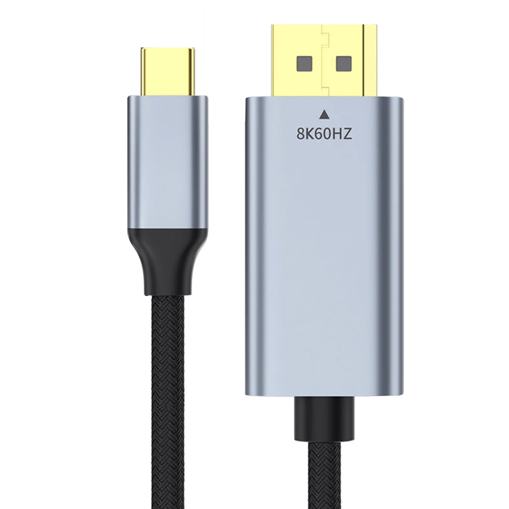 C타입-디스플레이 포트 1.4 케이블 변환기, 32.4Gbps USB C에서 DP 1.4 어댑터, 지지대 다이내믹 HDR, 맥북 에어, 프로 노트북, 모바일용