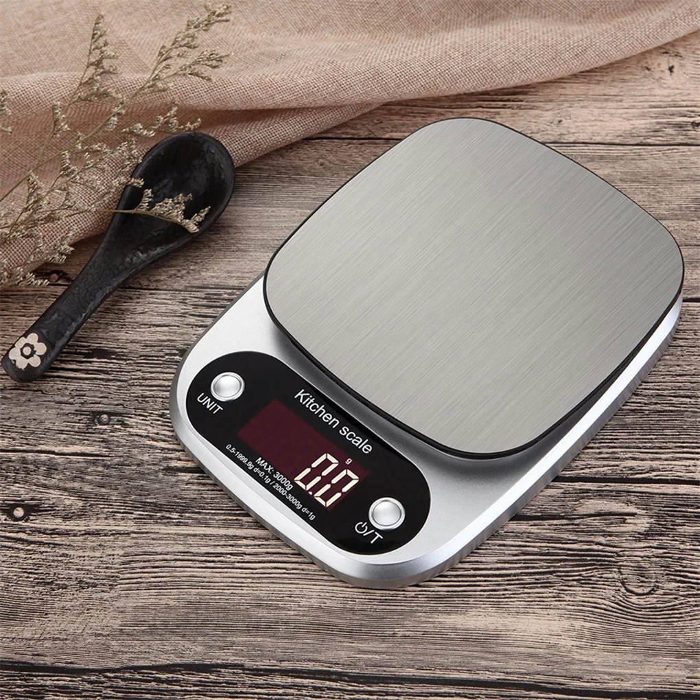 

10kg 1g Kitchen Scale Electronic Digital Balance Cuisine Cooking Measure Scale Stainless Steel Weighing Tool