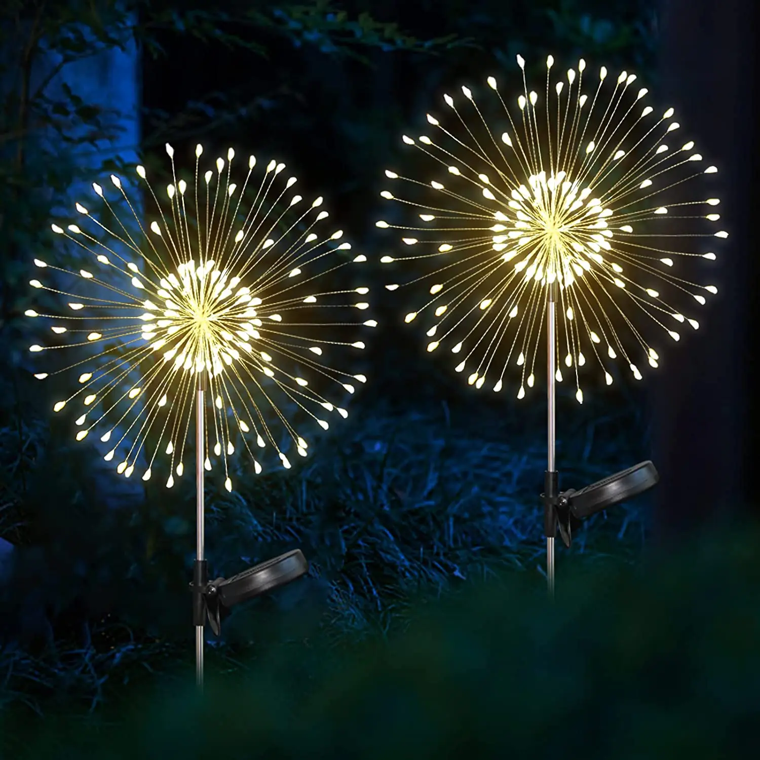 

Hot Sale Outdoor Solar Lights LED Fireworks Light Dandelion Lawn Lamps 200 LED for Garden/Landscape/Street Decor Light