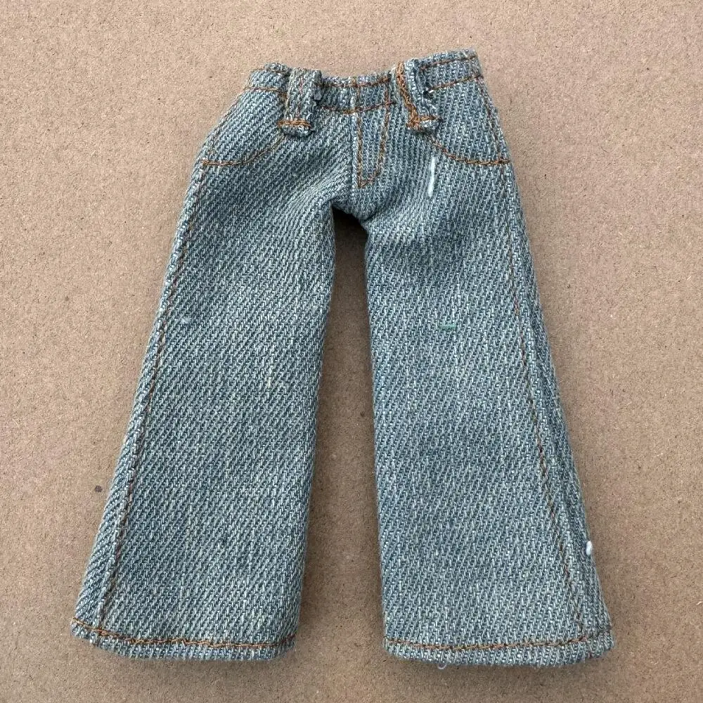 Handmade Vintage Hip-Pop Doll Trousers - DIY Accessory