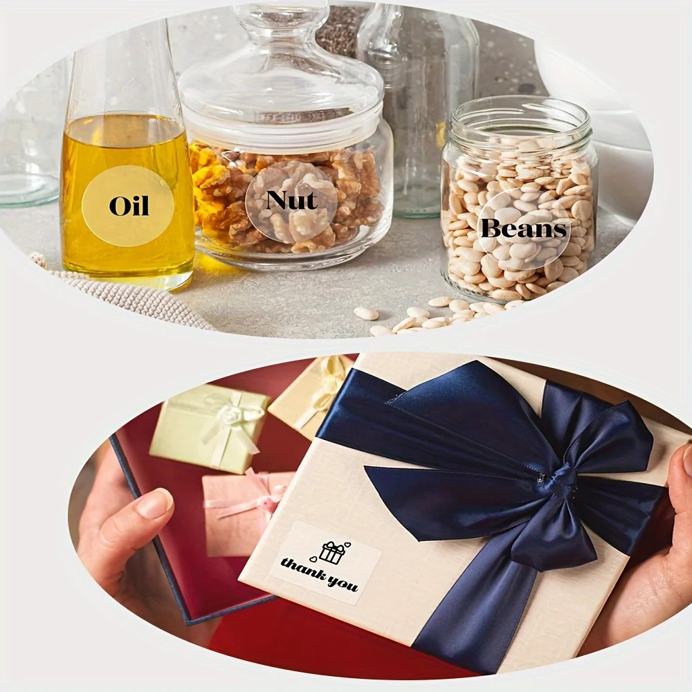 4롤 투명 흰색 콤보 열전사 라벨 40x30mm 920개 호환 M110 M221 M220 M120 라벨 프린터