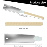 Japanese Hand Saw 9.3inch SK5 High Carbon Steel Double Edged Hand Saw Sharp Hand Pull Saw 10/17 TPI Woodworking Hand Saw Tool 2