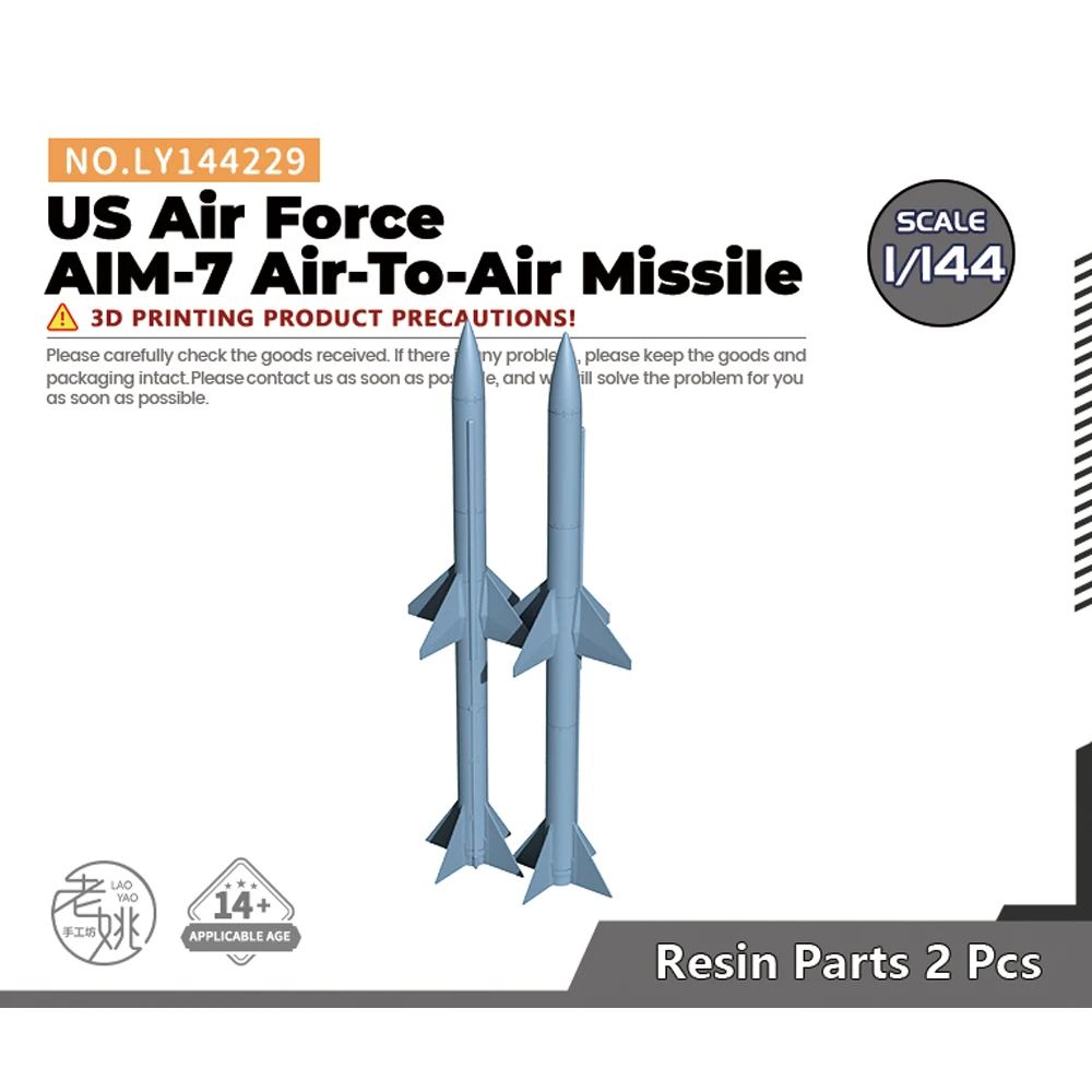 

Yao's Studio LY229 1/144 Model upgrade Parts US Air Force AIM-7 Air-To-Air Missile WWII WAR GAMES