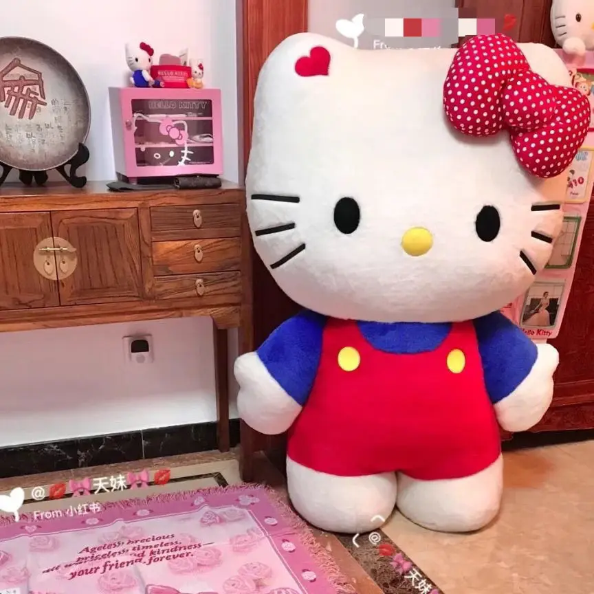 

Новинка, милые плюшевые игрушки Hello Kitty, 40-60 см, милая мультяшная кукла, Hello Kitty, плюшевая кукла, милая моя мелодия, подарки для девочек на день рождения