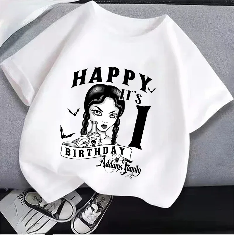2024-New-Wednesday-Adams-Children-s-Clothing-Anime-Summer-Girl-Birthday ...