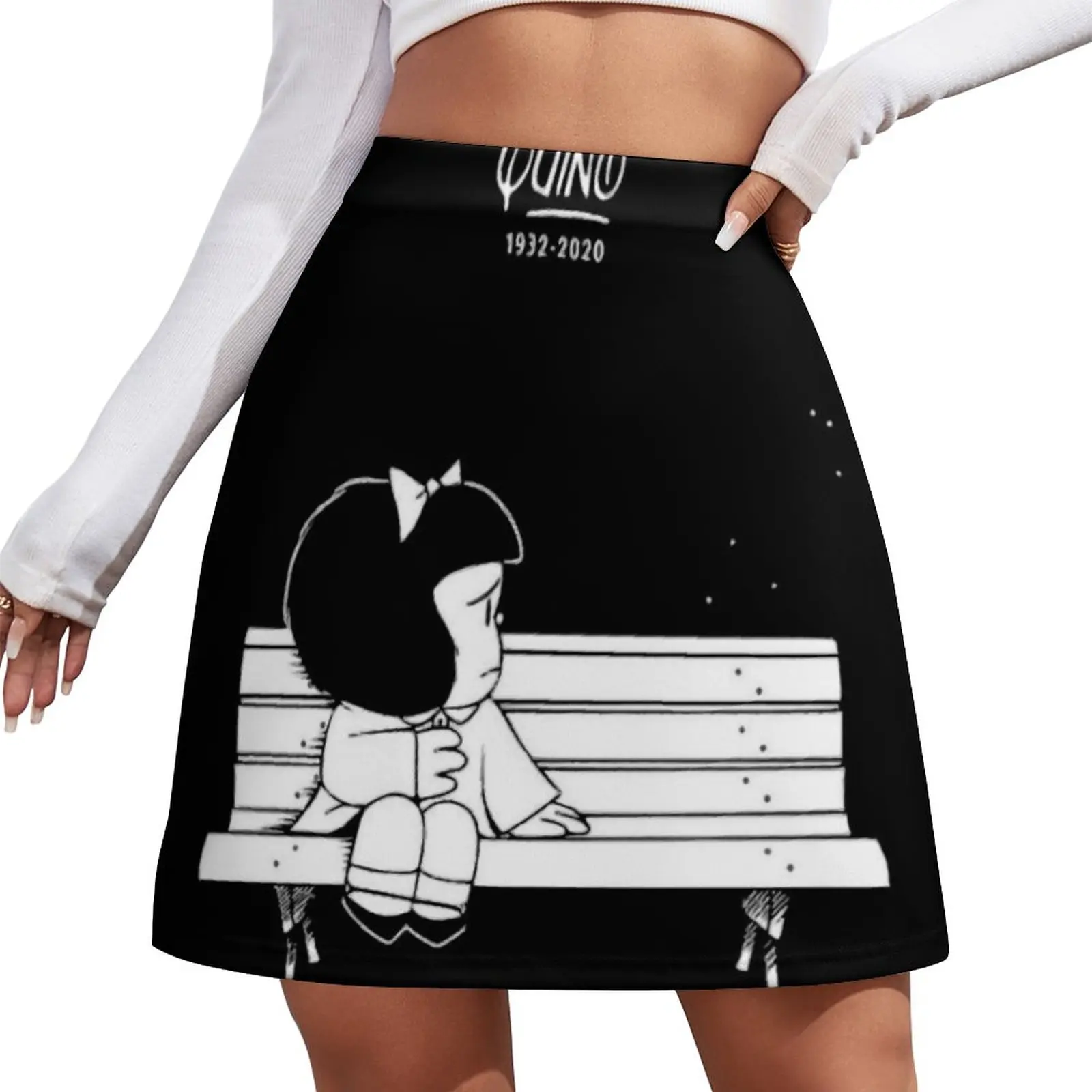 Mafalda Quino Tribute design Mini Skirt Clothing female School uniform Woman short skirt