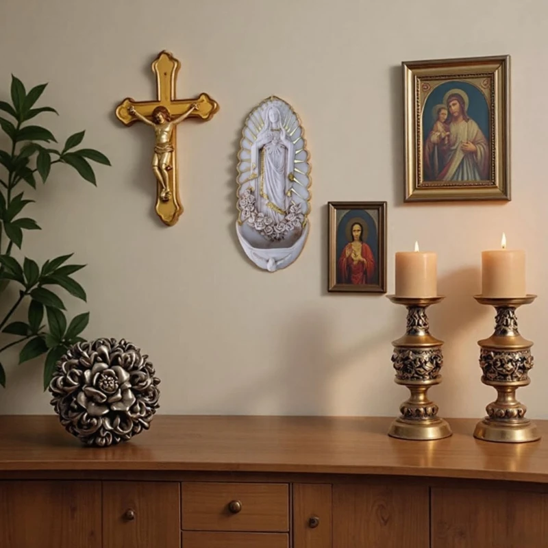 Resin Holy Water Font Wall Sculpture 3