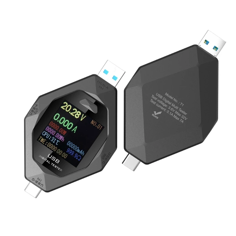 Type C USB Tester USB C Power Delivery Testing Tool For Accurate Voltages Current, Power Readings Detector