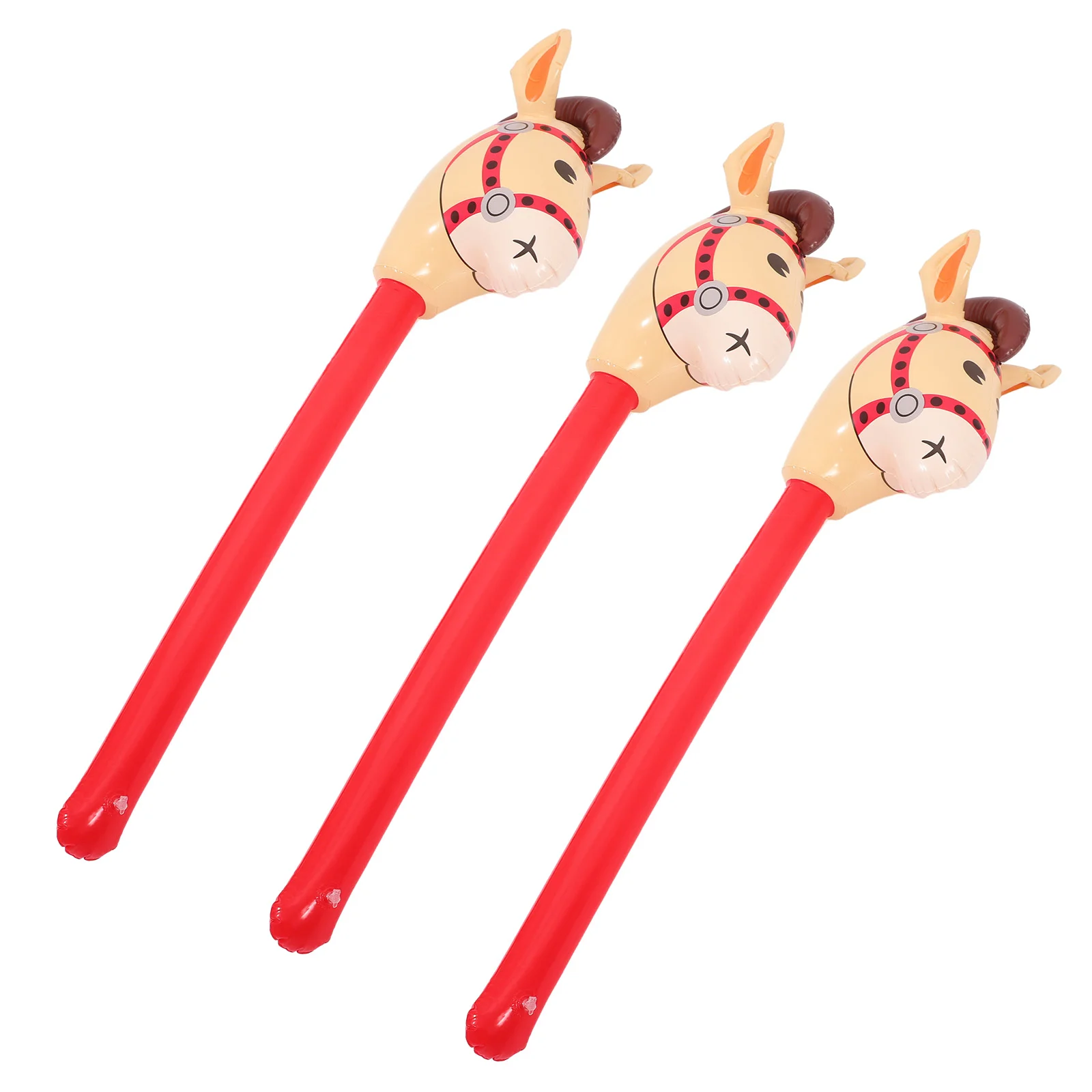 

Inflatable Balloon Sticks Inflatable Horse Stick Kids Inflatable Sticks Toy Inflatable Horse Head Stick Balloon