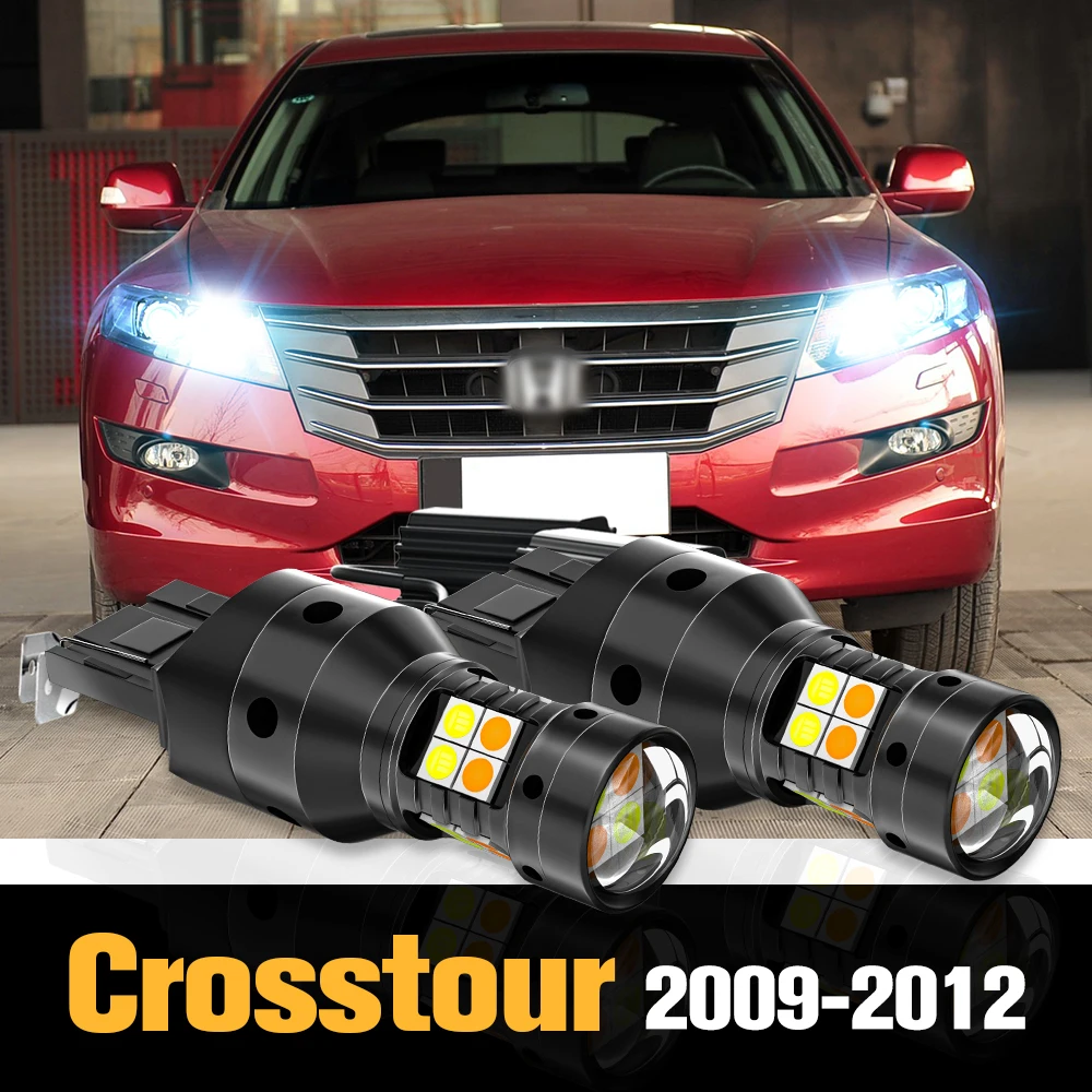 

2pcs Canbus LED Dual Mode Turn Signal+Daytime Running Light DRL Accessories For Honda Crosstour 2009-2012 2010 2011