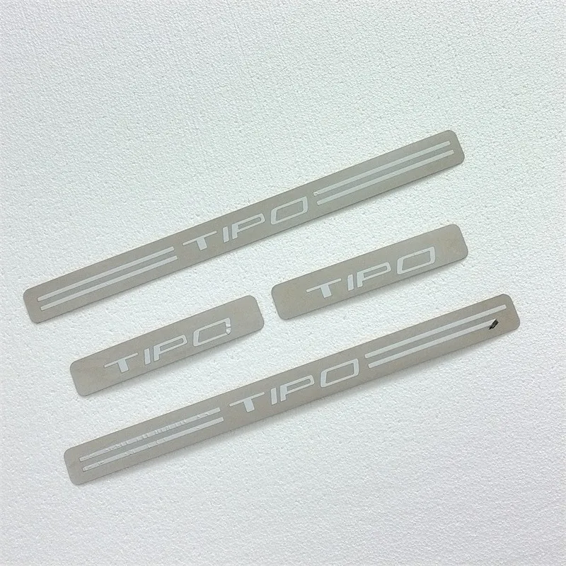 For 2015 Fiat Tipo Door Sill Scuff Plate Cover Trim Threshold Pedal Styling Protect Car Accessories