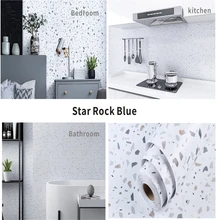 

Dinning Room Kitchen Stove Countertop Waterproof Stickers Bathroom Imitation Marble Sticker Self-adhesive Wallpaper Room Decor