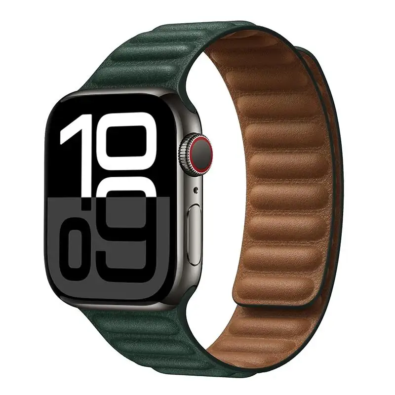 ตัวเลือกสินค้า สายหนังแท้ Apple Watch สายแม่เหล็ก รองรับหลายขนาด