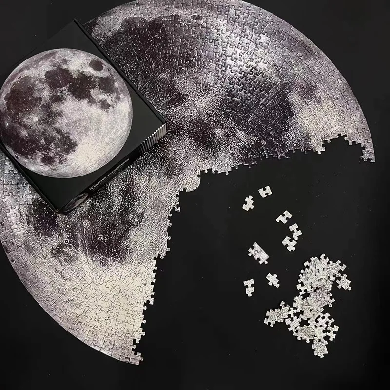 Jigsaw puzzles adult round puzzle 1000 pieces large size challenge gift fidget toy teen brain game home decoration paper jigsaw DIY