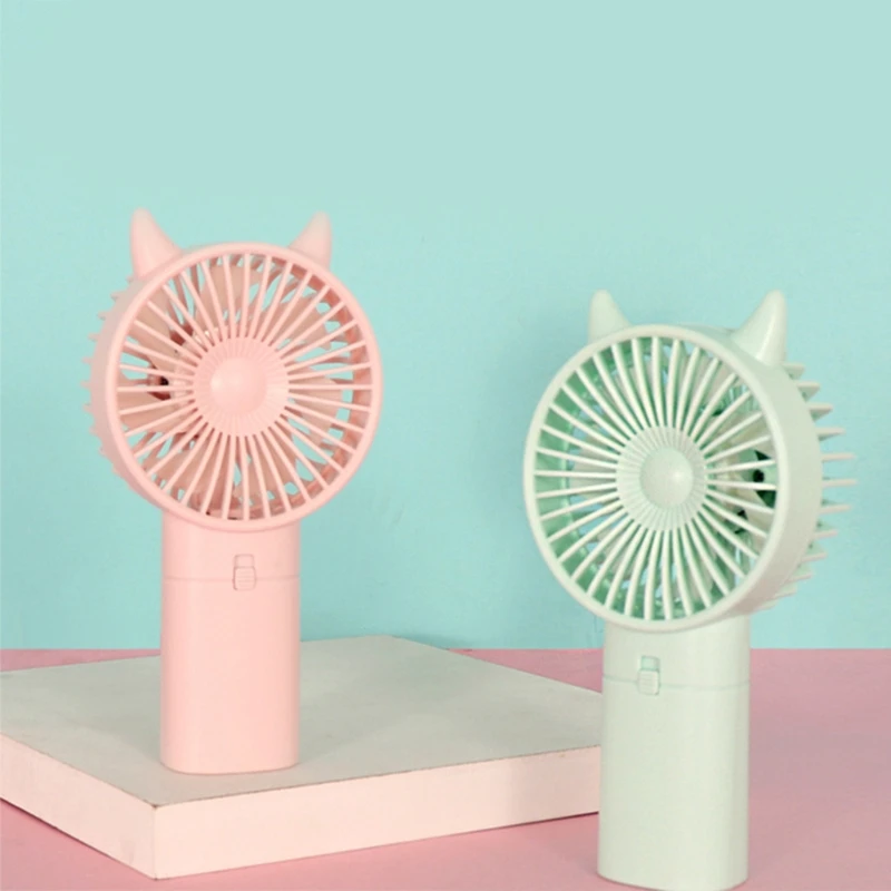 Handheld Mini Fan, Hand Fan, Portable Battery Powered Pocket for Indoor, Outdoor, Office, Travelling, Line up, Home N7MC