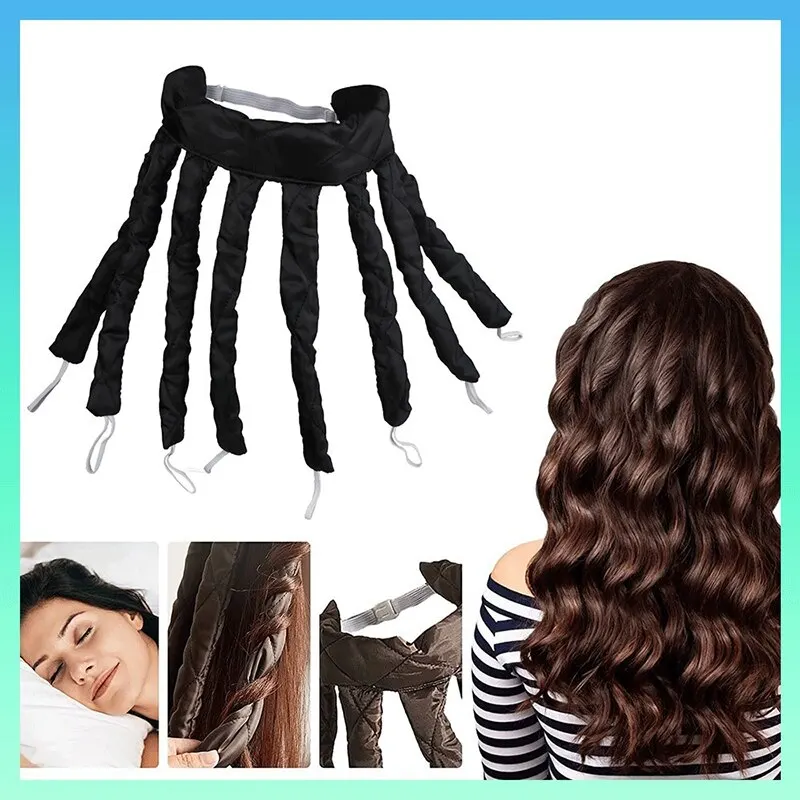 Hair Accessories Lazy Hair Curler Rollers Heatless Curling Rod Headband Curls Silk Ribbon Sleeping Soft Wave Formers No Heat Curls Ribbon