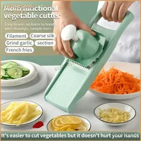Trancheur de pommes de terre, coupe de légumes domestique, broyeur multifonctionnel de fruits, trancheur de Julienne, râpe avec poignée, Gadgets de cuisine 2