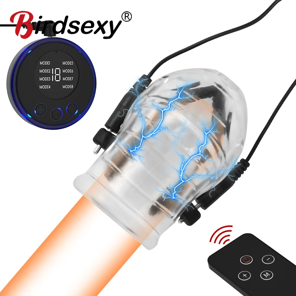 Elektroschock Penis Massagegerät Vibratoren Sexspielzeug für Männer Eichelvibrator Penistrainer Ring Verzögerte Ejakulation Penisvibrator 1