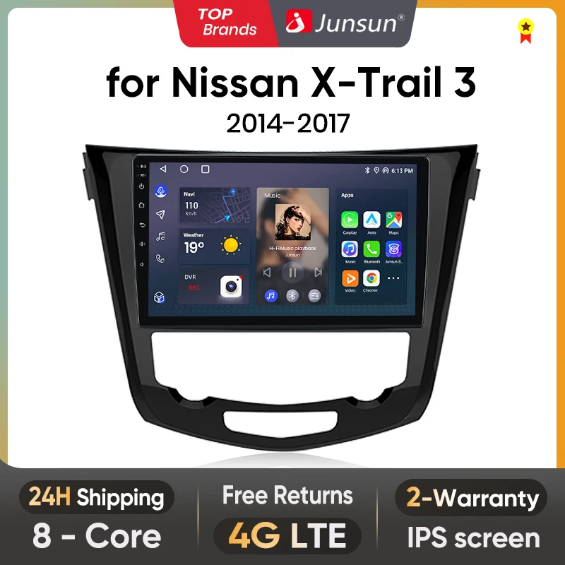 

Автомобильная Мультимедийная система Junsun V1 для Nissan Qashqai J11 Nissan X trail T32 2014 - 2017 4G