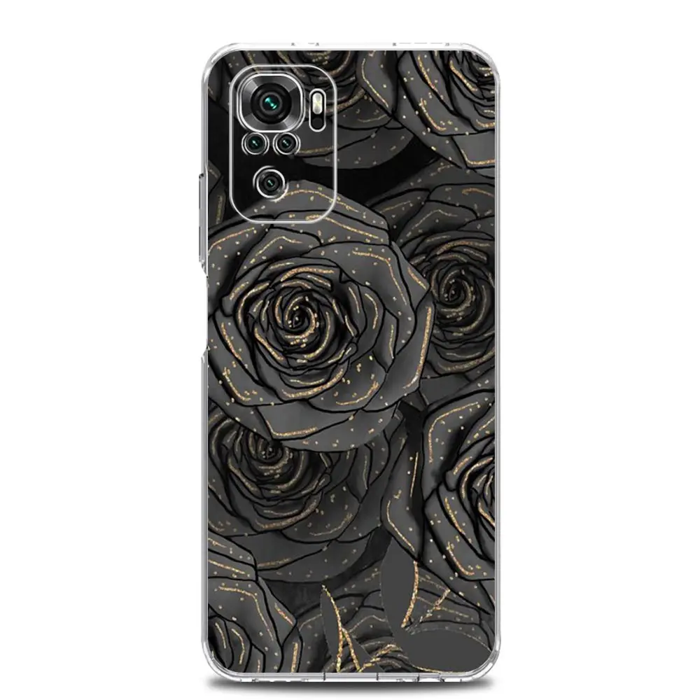Gothic Black Lip Clear Soft Phone Case Cover