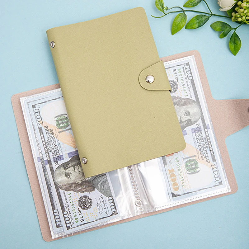 PU Leather Money Saving Challenge Book Savings Binder Savings Large Capacity Reusable Budget Challenges Book