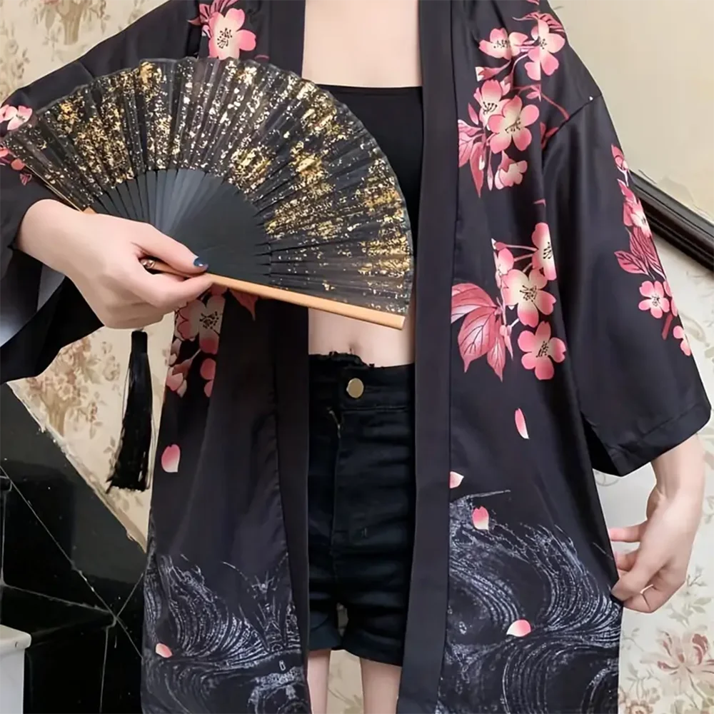 Japanese Kimono Clothes Japanese Traditional Summer Women's Sun Protection Cardigan Mori Fashion Print Soft And Comfortable