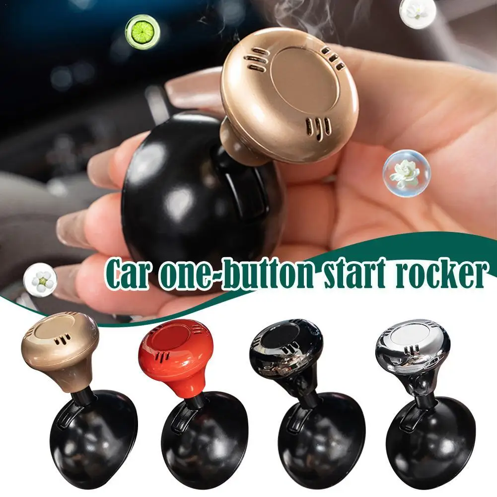 Car Start Button Cover Push Start Auto Ignition One-Touch Rocker Engine Push Stop Lever