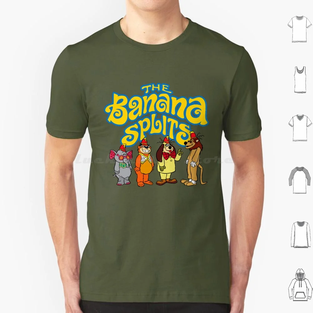 The Banana Split Shirt T Shirt 6Xl Cotton Cool Tee 70S Animal Banana Banana Split Cartoon Comedy Funny Kids Divide La Banana
